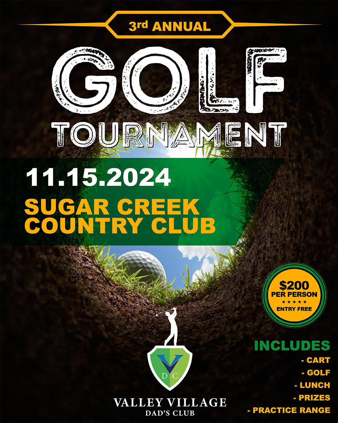 Third Annual Dad's Club Golf Tournament